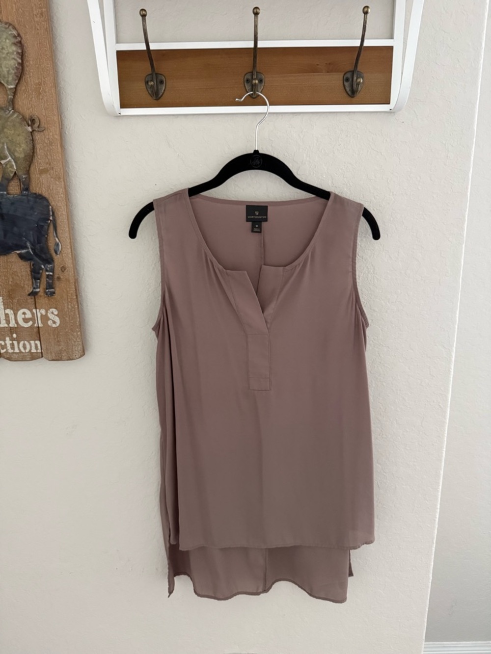 Worthington Sleeveless High-Low Camisole in Taupe